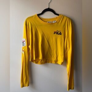 Fila Women's Yellow Long Sleeve Top